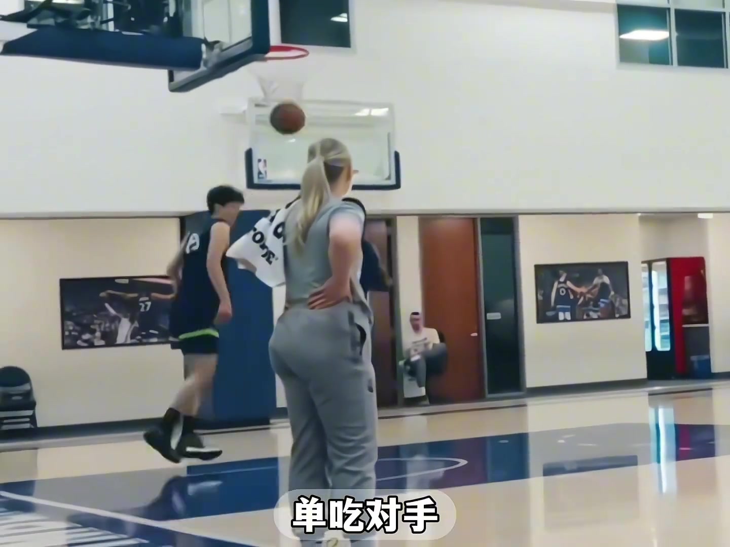 森林狼試訓強硬表現(xiàn)驚艷全場這次楊瀚森真要進NBA了