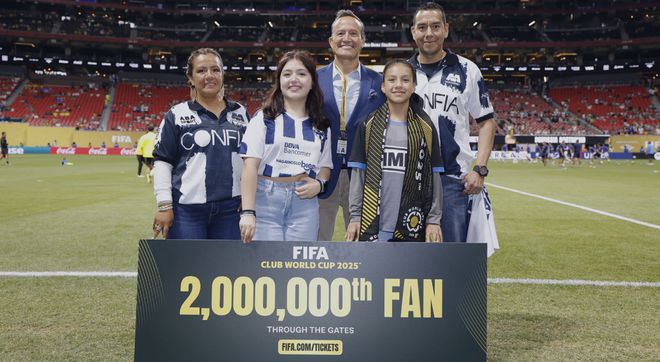 幸運降臨！FIFA贈票世俱杯，贈四張門票給第200萬位觀眾。