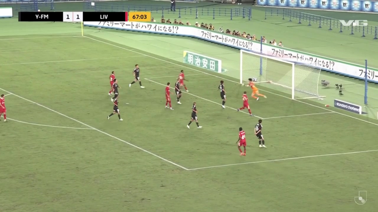 馬上反超尼奧尼精彩飛踹破門(mén)利物浦2-1橫濱